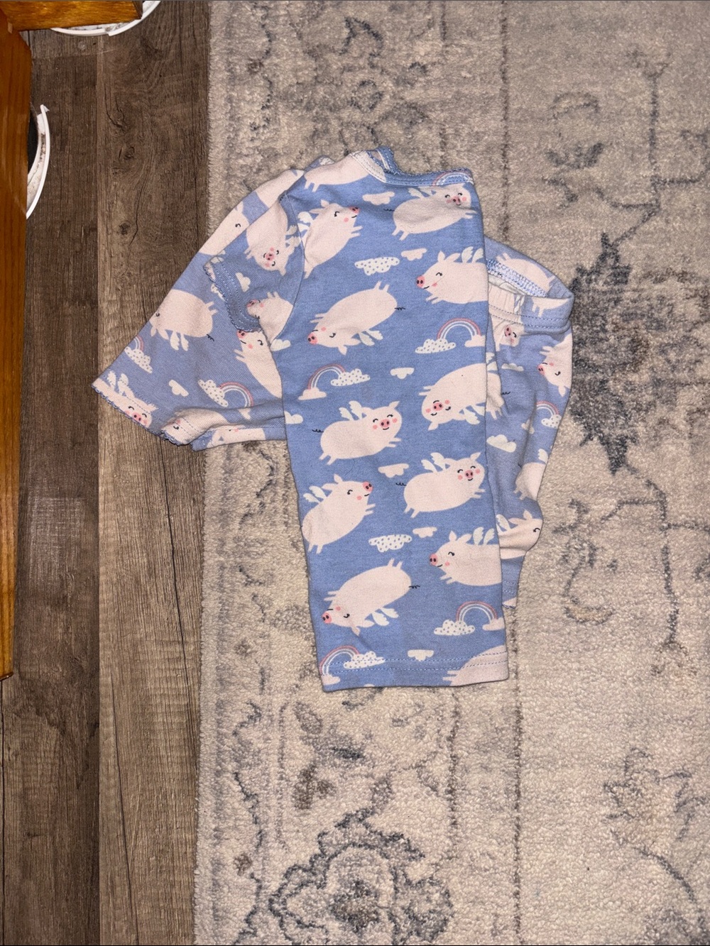 Carter's Light Blue Pig Print Pajama Set